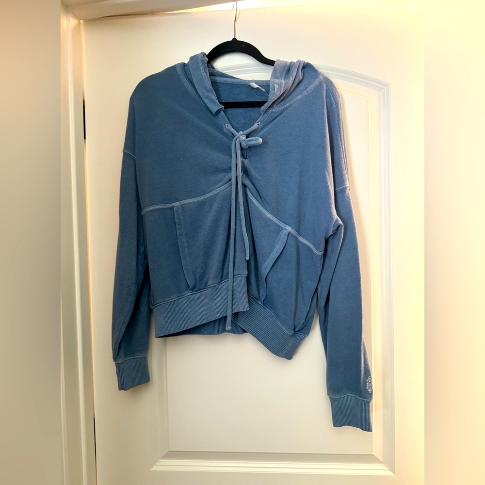 Free People Movement tie-up sweatshirt- size M